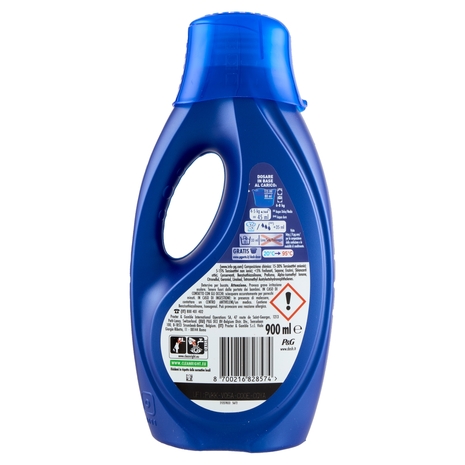 Dash Power Detersivo Liquido Lavatrice, Azione Extra-Smacchiante, 20 Lavaggi 900 ml